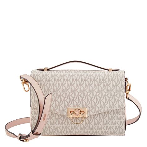 michael kors hendrix medium bag|Hendrix Medium Logo Messenger Bag .